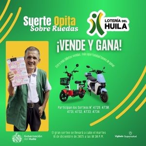 Promocional Motos "Suerte Opita sobre Ruedas"