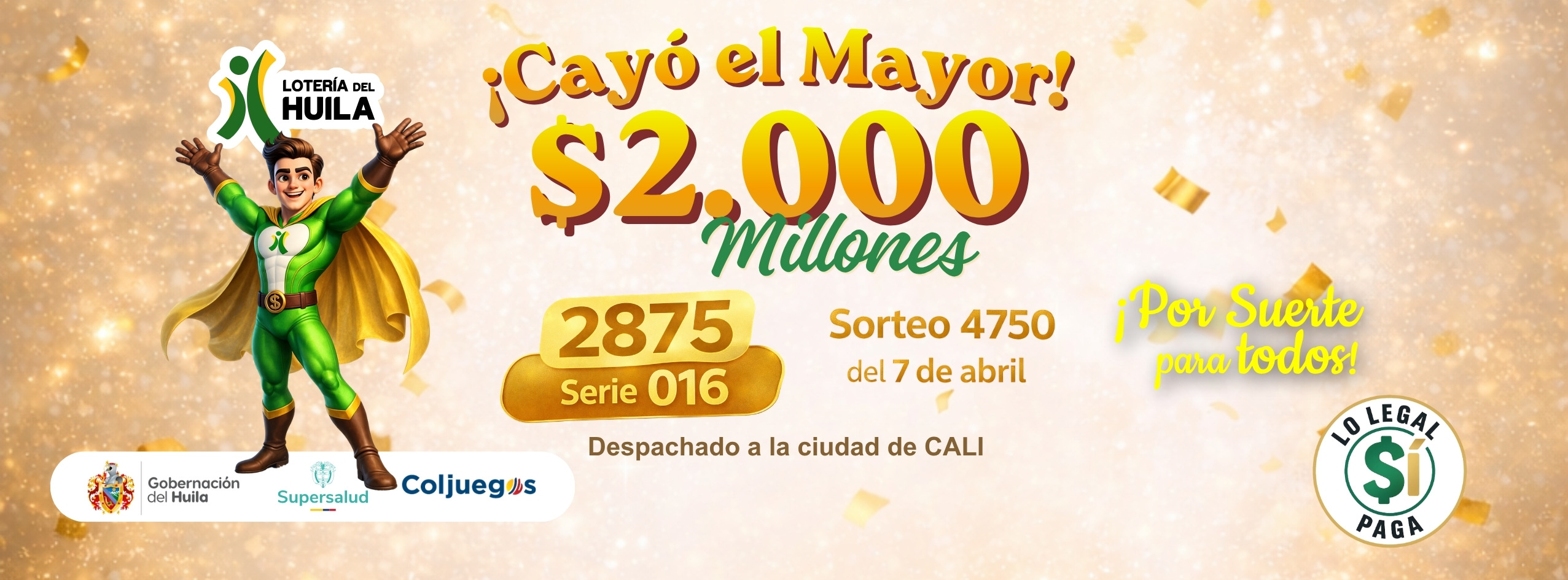 Próximo sorteo 4745 juega el martes 03 de Marzo