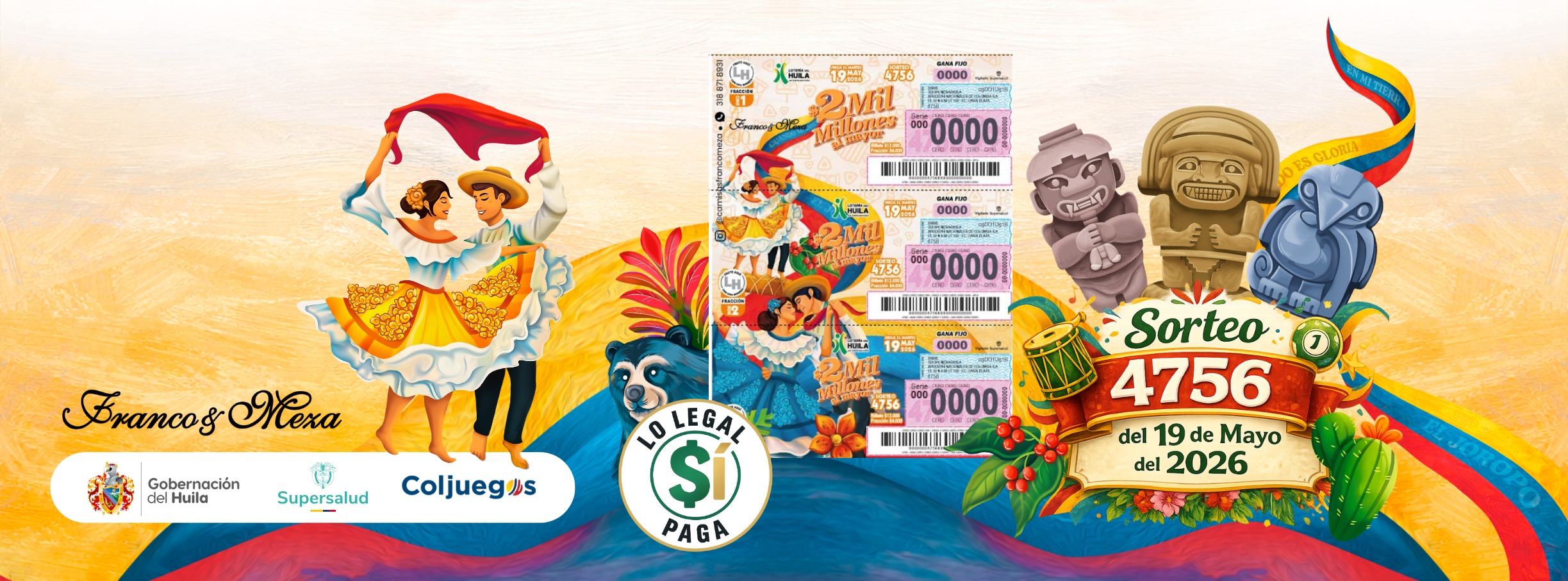 Próximo sorteo 4745 juega el martes 03 de Marzo